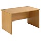 Trexus Plus Classic Panel-end Desk Rectangular W1200xD800xH725mm Oak