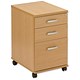 Trexus Plus Classic Mobile Filing Pedestal High Under-desk 3 Drawer W415xD600xH690mm Oak