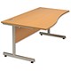 Influx Wave Desk Left-hand W1600xD1000xH720mm Beech