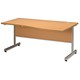 Influx Wave Desk Right-hand W1600xD1000xH720mm Beech