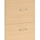 Influx Filing Pedestal Cabinet Lockable Desk-high 2 Drawer W460xD600xH720mm Maple