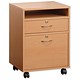 Influx Basic Filing Pedestal 2 Drawer Mobile W480xD390xH660mm Beech