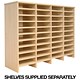 Tercel Post Room Sorter Hutch Add-on Double Height 4 Bay Can Fit 44 Shelves W1280xD360xH1145mm Maple