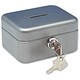 Helix Mini Money Box with Coin Slot and 2 Keys W112xD92xH62mm Mercury Ref W91070