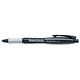 Paper Mate Eraser.Max Ball Pen Erasable 1.0mm Tip 0.7mm Line Black Ref S0190901 [Pack 12]