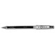 Pilot G Tec C4 Gel Rollerball Pen Micro 0.4mm Tip 0.2mm Line Black Ref BLGC4 01 [Pack 12]