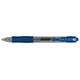 Pilot G205 Gel Rollerball Pen Rubber Grip Retractable 0.5mm Tip 0.3mm Line Blue Ref BLG20503 [Pack 12]