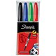 Sharpie Permanent Marker Fine Tip 1.0mm Line Assorted Ref S0810970 [Pack 4]