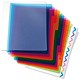 Rexel Binding Divider Set with Dividers 10-Part Translucent and 2x Covers A4 Clear Ref 4400386