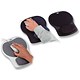 Fellowes Easyglide Mouse Mat Pad with Gel Wrist Rest W205xD243xH38mm Blue Ref 98730