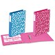 Emgee Ringbinder Leopard Print Design Laminated Paper Over Board 25mm Pink Ref 695110