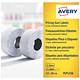 Avery Hand Labelling Gun Labels 1 Line Permanent White 12x26mm 1500 Per Roll (Pack 10)