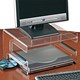 Compucessory Laptop Workstation with External Monitor Stand Capacity 100kg Acrylic Clear Ref 76113