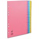Concord Bright Dividers Europunched 20-Part A-Z A4 5x Assorted Colours Ref 51899 [Pack 10]