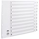 Concord Classic Index Mylar-reinforced Oblong Punched 4 Holes 1-10 A3 White Ref 04601/CS46