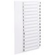 Concord Presentation Index Unpunched White Mylar Tabs 1-15 A4 White Ref 76101 [Pack 5]