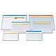 Rexel Carry Zip Bag Heavyweight PVC Clear with Coloured Seal A4 Assorted Ref A4 [Pack 30]