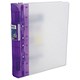 "Guildhall GLX Ergogrip Binder Polypropylene 8 Prong/4 Ring 55mm A4 Frost Lilac Ref 4544 [Pack 2]"