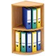 Rotadex Corner Filing Unit 2-Tier for 12 Lever Arch Files D384xH783mm Light Oak Ref CU14