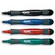 Paper Mate Expo Grip Drywipe Marker Pen Whiteboard Chisel Tip Eraser End Assorted Ref S0437160 [Pack 4]