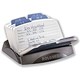 Rolodex Petite 250 Business Card File Open for 51x102mm with Nine A-Z Index Tabs Clear Ref 67082