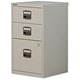 Trexus SoHo Filing Cabinet Steel Lockable 3-Drawer A4 W413xD400xH672mm Grey