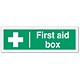 Stewart Superior First-Aid Box Self Adhesive Sign Ref SP058PVC