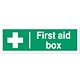Stewart Superior First-Aid Box Self Adhesive Sign Ref SP058SAV