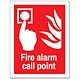 Stewart Superior Fire Alarm Call Point Self Adhesive Sign Ref FF073PVC