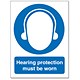 Stewart Superior Hearing Protection Must Be Worn Self Adhesive Sign Ref M002SAV