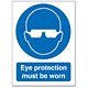 Stewart Superior Eye Protection Must Be Worn Self Adhesive Sign Ref M004PVC