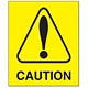 Stewart Superior Caution Self Adhesive Sign Ref W025SAV
