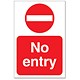 Stewart Superior No Entry Sign for Outdoor Use Foamboard Ref FB024