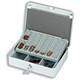 Helix Budget Coin Counter Briefcase with 4-section Note Tray and Handle Ref CC5020