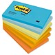 Post it Colour Notes Pad of 100 Sheets 76x127mm Cool Pastel Colours Ref 655ML [Pack 6]