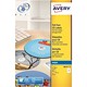 Avery CD/DVD Labels Inkjet 2 per Sheet Dia.117mm QuickDRY Ref J8676-25 [50 Labels]