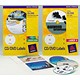 Avery CD/DVD Labels Laser 2 per Sheet Dia.117mm Removable Black and White Ref L7676REV-25 [50 Labels]