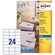 Avery Quick DRY Addressing Labels Inkjet 24 per Sheet 63.5x33.9mm White Ref J8159-100 [2400 Labels]