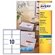 Avery Quick DRY Addressing Labels Inkjet 10 per Sheet 99.1x57.0mm White Ref J8173-100 [1000 Labels]