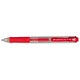 Pentel Hybrid Gel Grip Pen Retractable 0.7mm Tip 0.35mm Line Red Ref K157B [Pack 12]