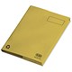 Elba Clifton Flat File with Front Pocket 315gsm Capacity 50mm Foolscap Yellow Ref 51219 [Pack 25]