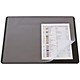 Durable Desk Mat with Transparent Overlay W600xD400mm Black Ref 7202/01