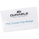 Durable Name Badges Combi-Clip for Pin or Clip to Clothing 54x90mm Ref 8101-19 [Pack 50]