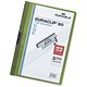 Durable Duraclip Folder PVC Clear Front 6mm Spine for 60 Sheets A4 Green Ref 2209/05 [Pack 25]