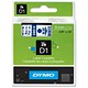 Dymo D1 Tape for Electronic Labelmakers 9mmx7m Blue on White Ref 40914 S0720690
