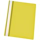 Esselte Report Flat File Lightweight Plastic Clear Front A4 Yellow Ref 56281 [Pack 25]