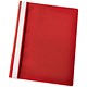 Esselte Report Flat File Lightweight Plastic Clear Front A4 Red Ref 56283 [Pack 25]