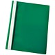 Esselte Report Flat File Lightweight Plastic Clear Front A4 Green Ref 56286 [Pack 25]