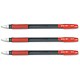 Pilot BPS GP Ball Pen Rubberised Grip Broad 1.2mm Tip 0.34mm Line Red Ref 205101202 [Pack 12]