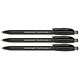 Paper Mate Comfortmate Ball Pen Retractable Triangular Barrel 0.7mm Line Black Ref S0512260 [Pack 12]
